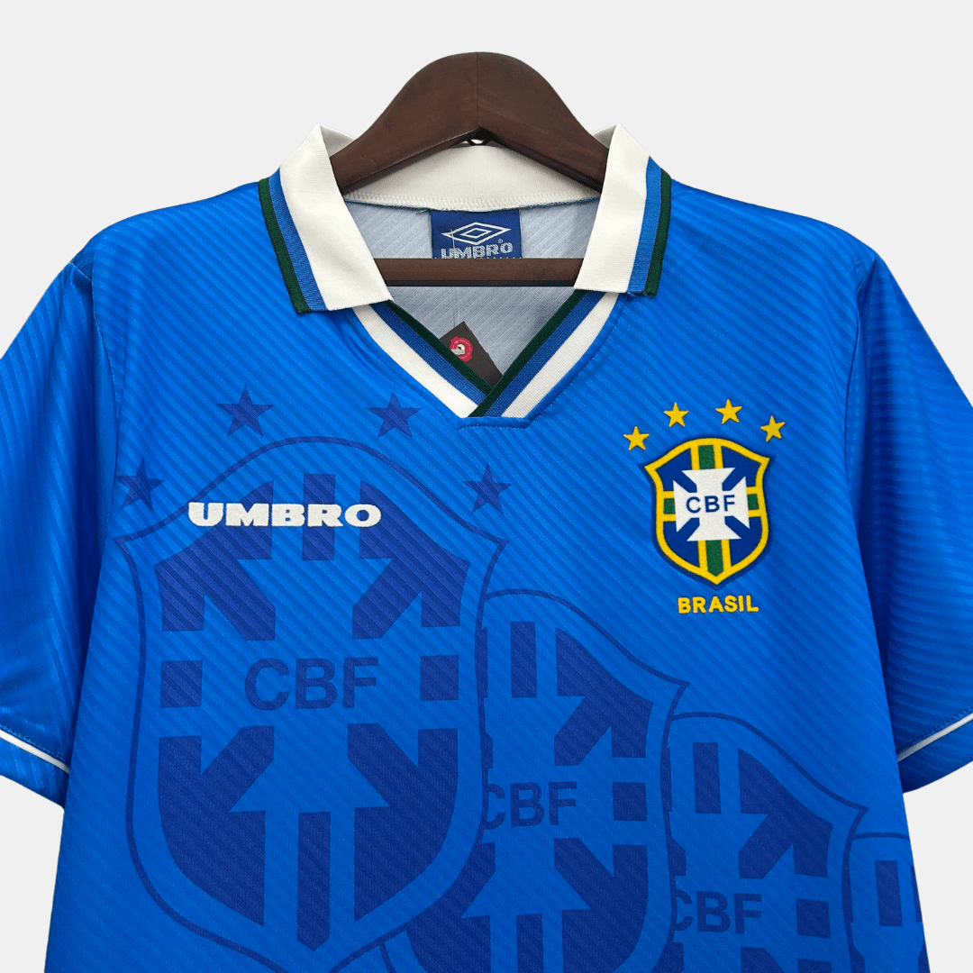 Camisa Seleção Brasileira Retrô 1993/94 Azul - Fábrica do Hexa - Mantos da Seleção 2026