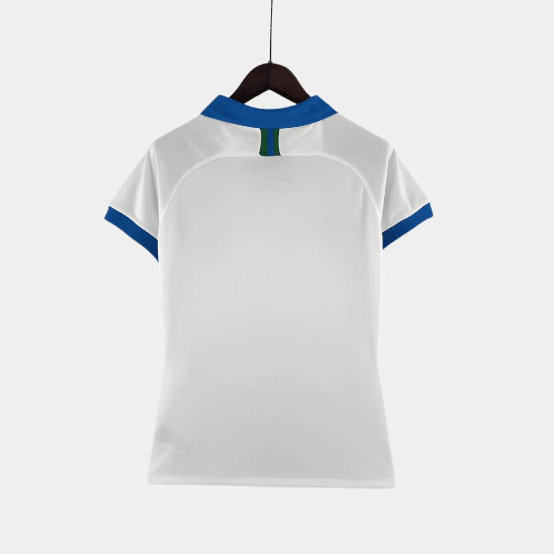Camisa Feminina Seleção Brasileira 2019/20 Branco - Fábrica do Hexa - Mantos da Seleção 2026
