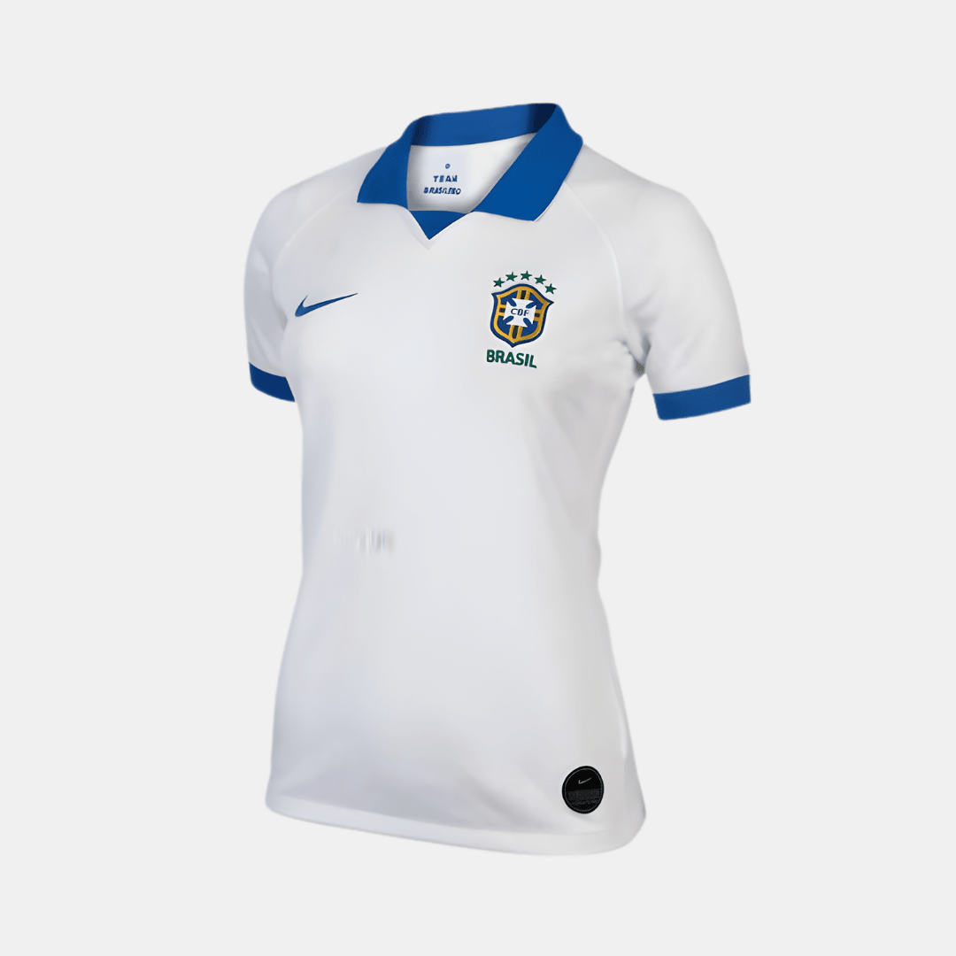 Camisa Feminina Seleção Brasileira 2019/20 Branco - Fábrica do Hexa - Mantos da Seleção 2026
