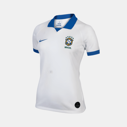 Camisa Feminina Seleção Brasileira 2019/20 Branco - Fábrica do Hexa - Mantos da Seleção 2026