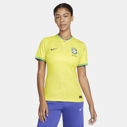 Camisa Feminina Seleção Brasileira 2022/23 Amarela - Fábrica do Hexa - Mantos da Seleção 2026