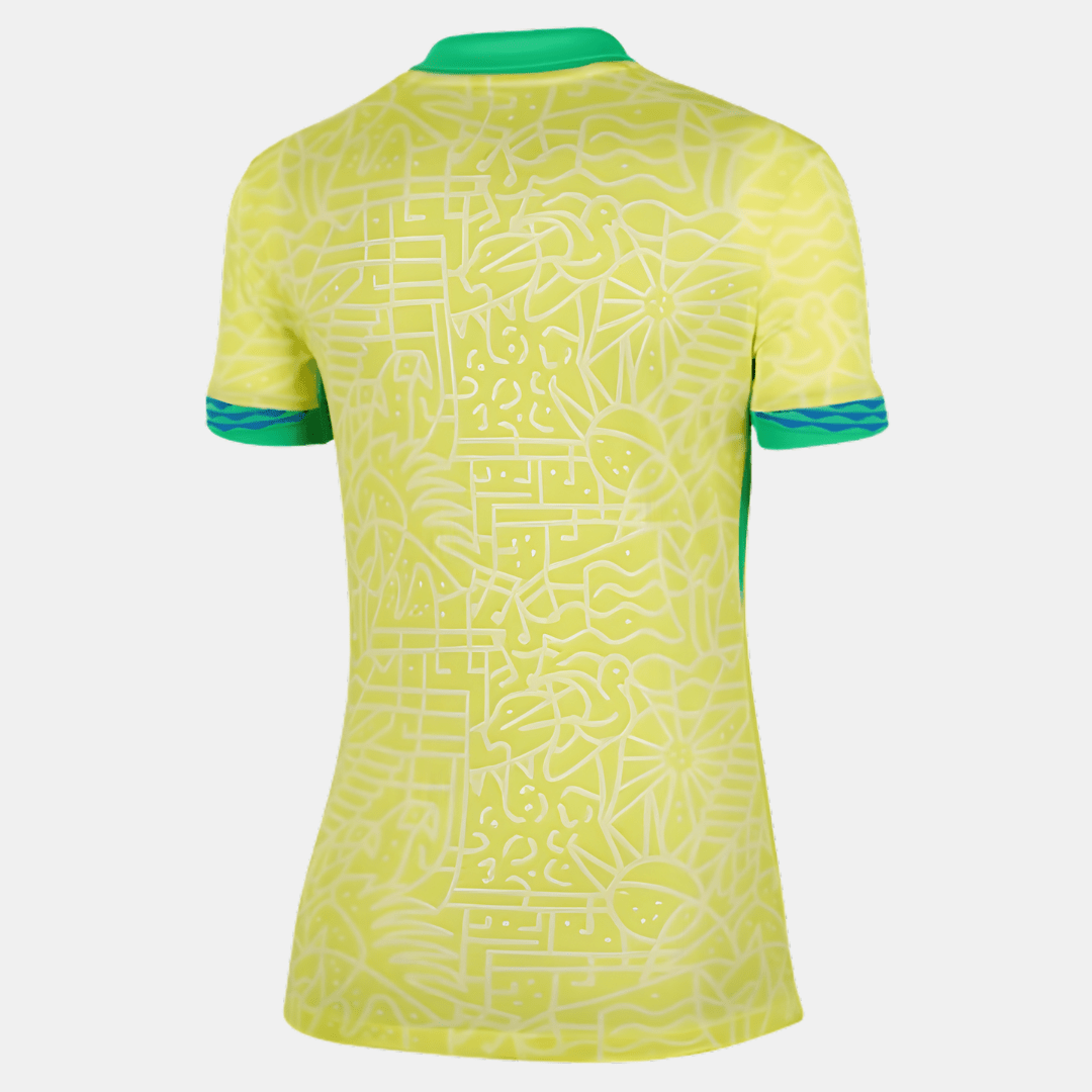 Camisa Feminina Seleção Brasileira 2024/25 Amarela - Fábrica do Hexa - Mantos da Seleção 2026