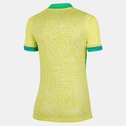 Camisa Feminina Seleção Brasileira 2024/25 Amarela - Fábrica do Hexa - Mantos da Seleção 2026