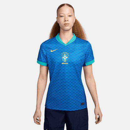 Camisa Feminina Seleção Brasileira 2024/25 Azul - Fábrica do Hexa - Mantos da Seleção 2026