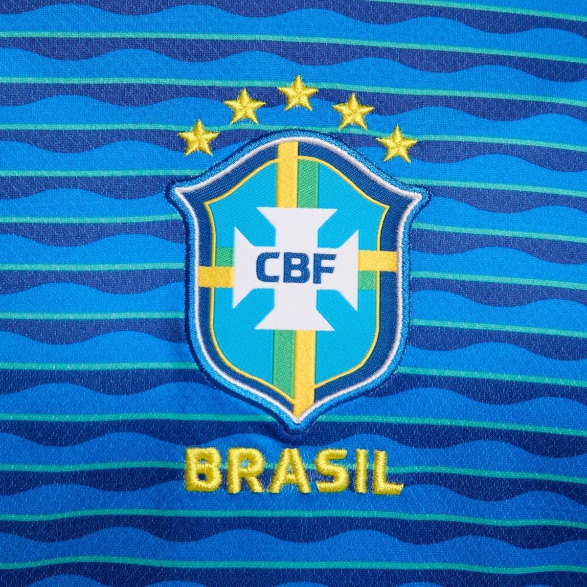 Camisa Feminina Seleção Brasileira 2024/25 Azul - Fábrica do Hexa - Mantos da Seleção 2026