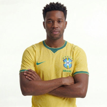 Camisa Oficial Seleção Brasileira 2026 - Jogador Pro® - Fábrica do Hexa - Mantos da Seleção 2026