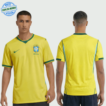 Camisa Seleção Brasileira 2026 Amarela - Fábrica do Hexa - Mantos da Seleção 2026