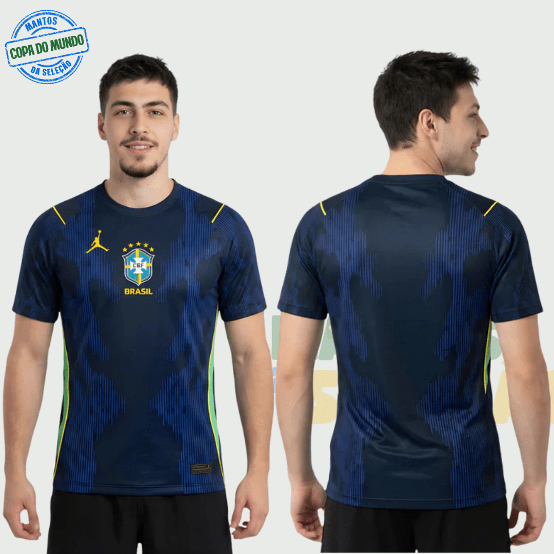 Camisa Seleção Brasileira 2026 Azul - Fábrica do Hexa - Mantos da Seleção 2026