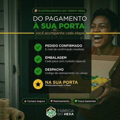 Camisa Seleção Brasileira 2026 - Torcedor Pro® - Fábrica do Hexa - Mantos da Seleção 2026