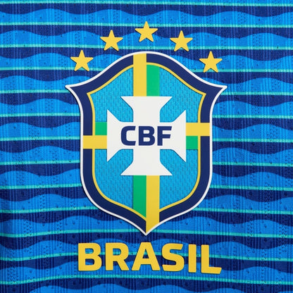 Camisa Seleção Brasileira Jogador 2024/25 Azul - Fábrica do Hexa - Mantos da Seleção 2026