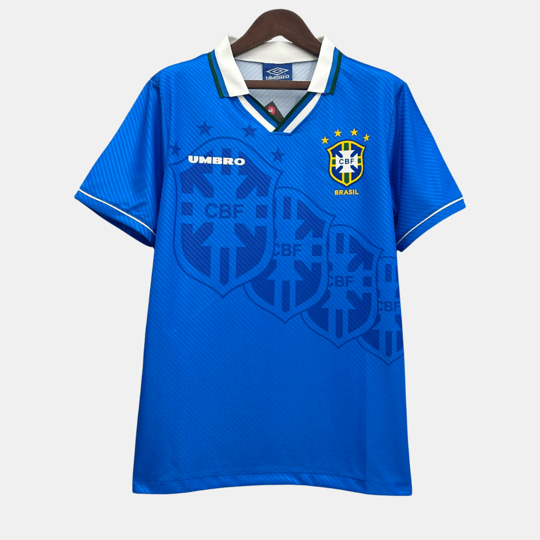 Camisa Seleção Brasileira Retrô 1993/94 Azul - Fábrica do Hexa - Mantos da Seleção 2026
