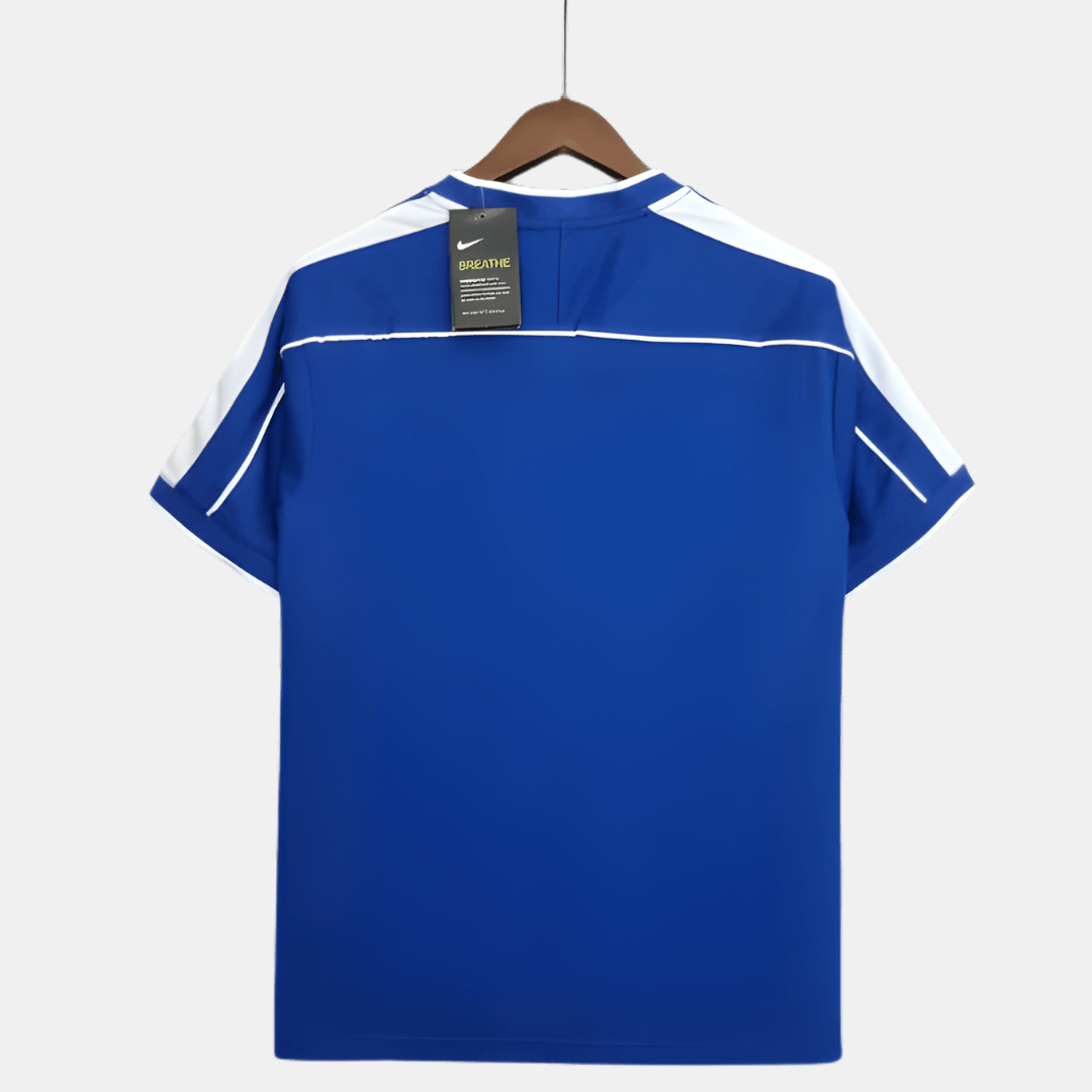 Camisa Seleção Brasileira Retrô 1998/99 Azul - Fábrica do Hexa - Mantos da Seleção 2026