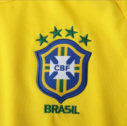Camisa Seleção Brasileira Retrô 2002/03 Amarela - Fábrica do Hexa - Mantos da Seleção 2026