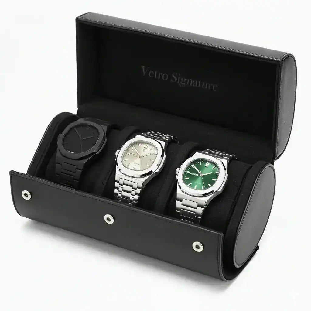 VETRO Collection – 3 Timepieces + Gift Case - Vetro Watches