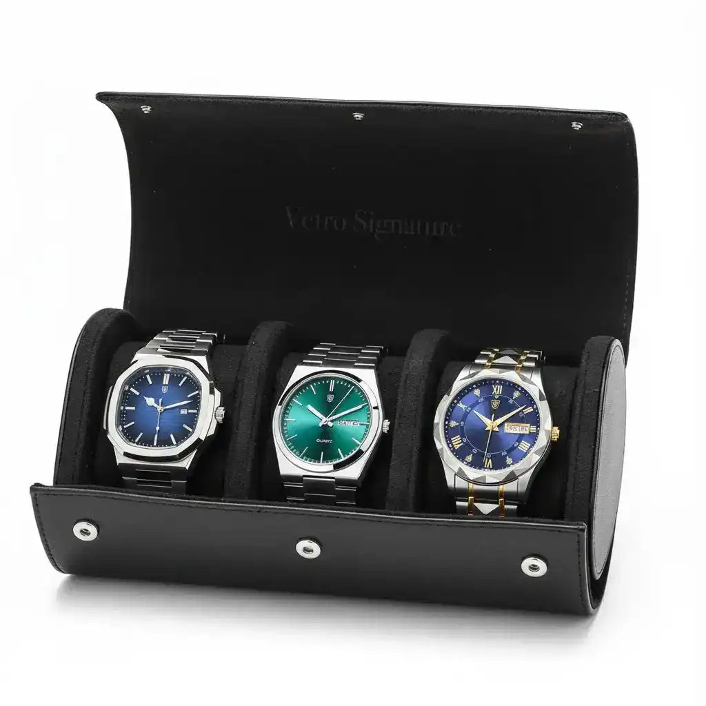 VETRO Collection – 3 Timepieces + Gift Case - Vetro Watches