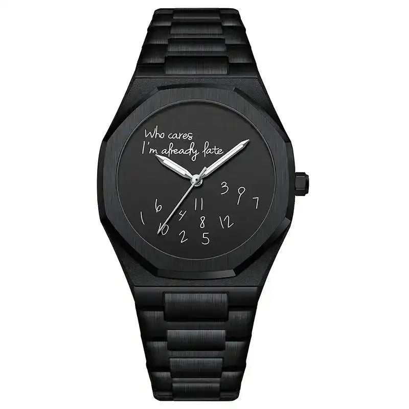 Vetro® "I'm Late" Obsidian - Vetro Watches